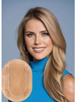FULL Hand-Tied Human Hair Topper Lace Front-01